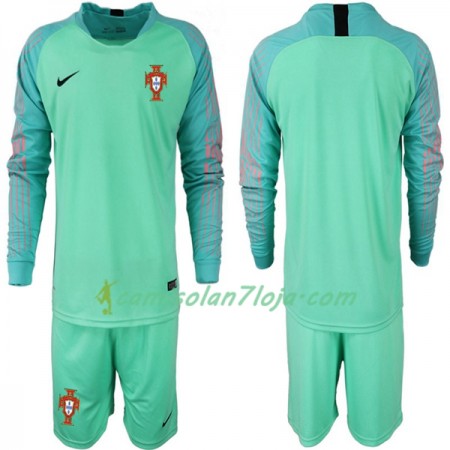 Camisola Portugal Guarda Redes Criança Equipamento Mundial 2018 Manga Comprida